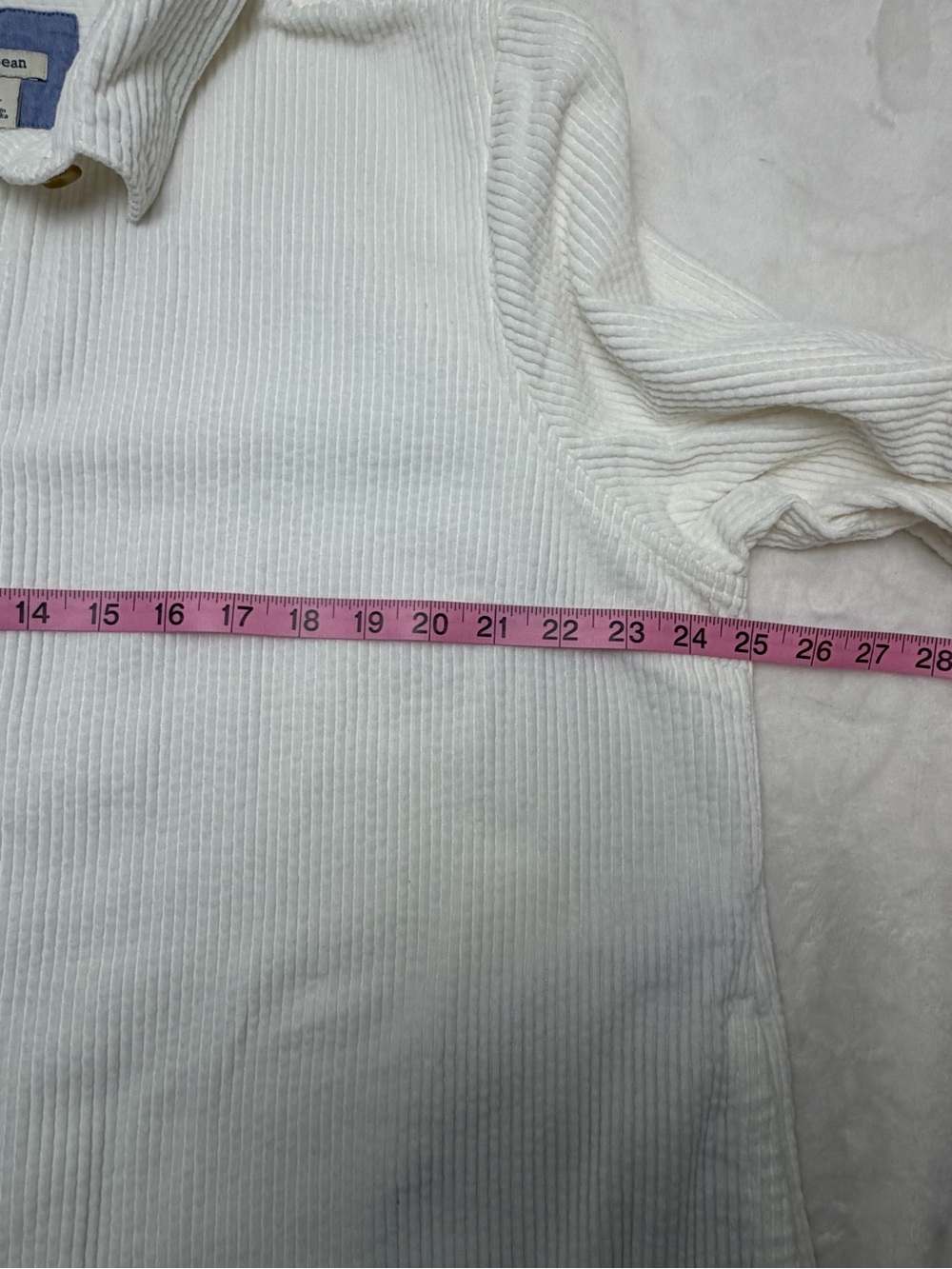Vintage 90s LL Bean Corduroy Relaxed Tunic Shacket XL Cabincore Gorpcore Granola - Picture 8 of 13